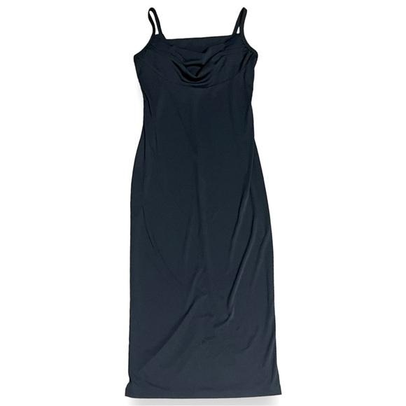 Vintage Dresses & Skirts - Vintage Molly Malloy Black Spaghetti Strap Full Length Formal Dress Size 10